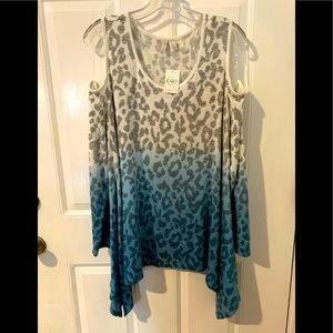 Beautiful Cheetah print top from Catos size XL